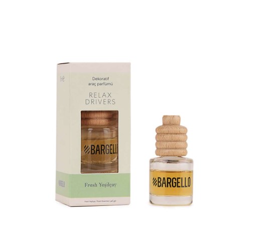 BARGELLO RELAX DRIVERS FRESH GREEN TEA 8 ml DECORATIVE CAR SMELL